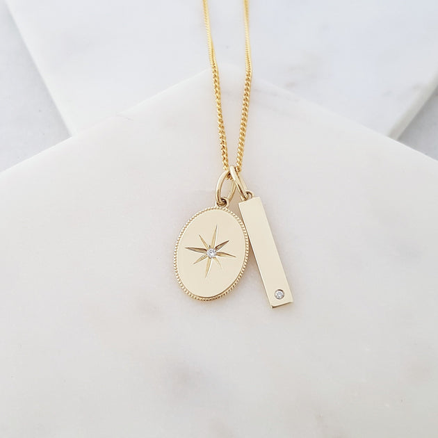 North star deals diamond pendant