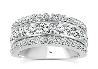 Lab Grown Diamond Wide Dress Ring