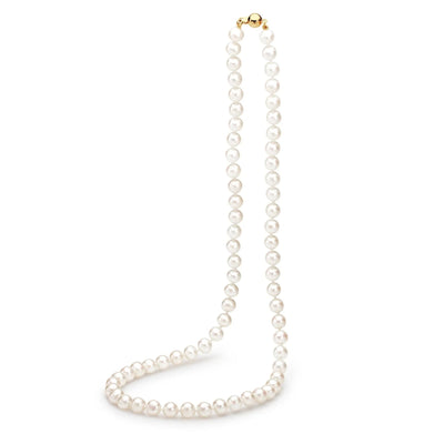 Gold Round Freshwater Pearl Strand