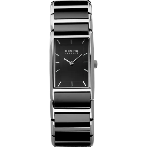 Bering Black Ceramic Rectangular Watch