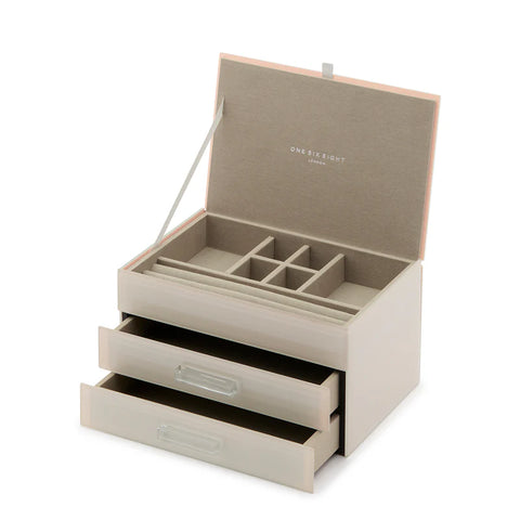 Gabriella Nude Medium Jewellery Box