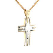 Two Tone Double Sided Cross