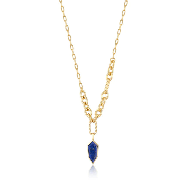 White gold on sale lapis necklace