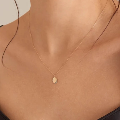 Gold Magma Diamond Pendant Necklace