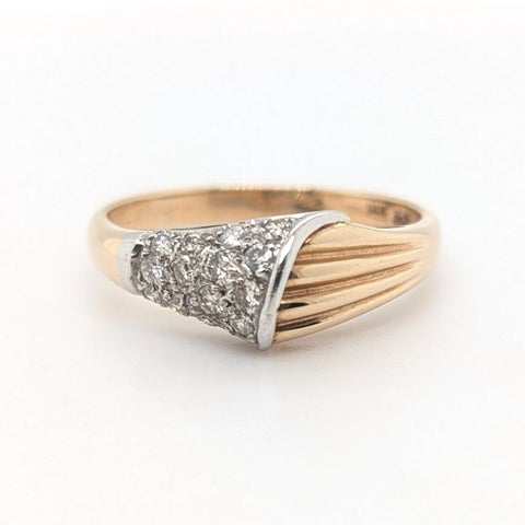 Asymmetrical Diamond Ring