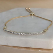 9k Diamond Adjustable Bracelet