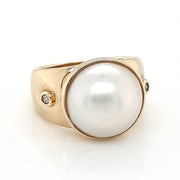 9k Mabe Pearl Ring