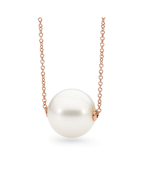 9ct Edison Pearl Slider Necklace