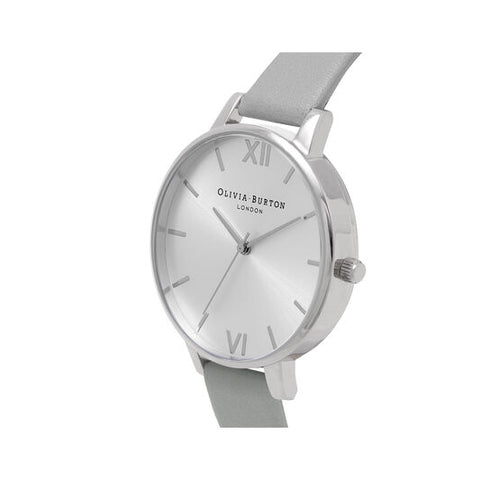 Big Dial Grey & Silver Watch