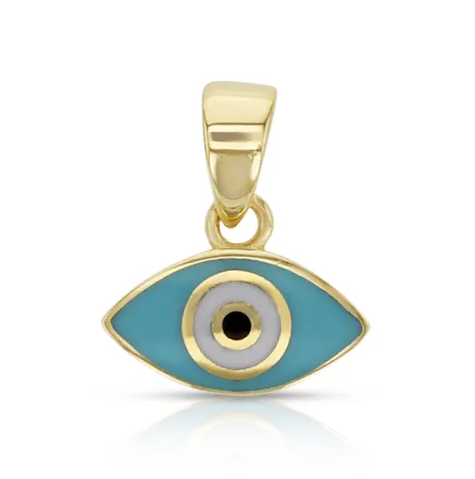 Enamel Evil Eye Pendant – Dimitries - Main Image