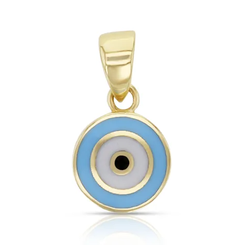 Round Enamel Evil Eye Pendant Dimitries